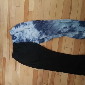 Half and half jogging pants